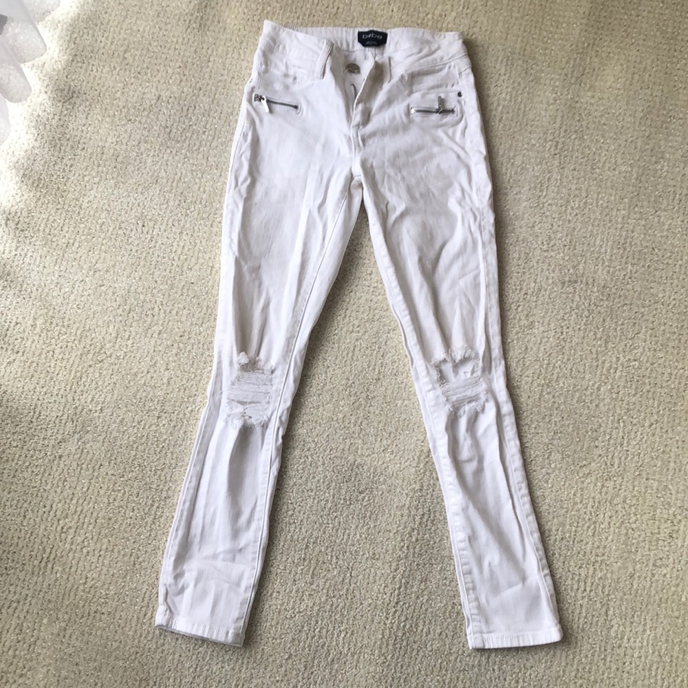 BEBE White Jeans